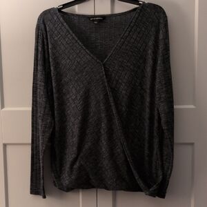 Rock & Republic Charcoal Knit Top
